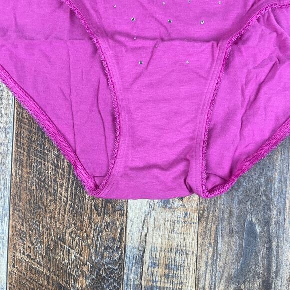 Victoria's Secret Women's XXL Pink Stretch Cotton Modal Elastane Hiphugger Panty - Picture 5 of 15